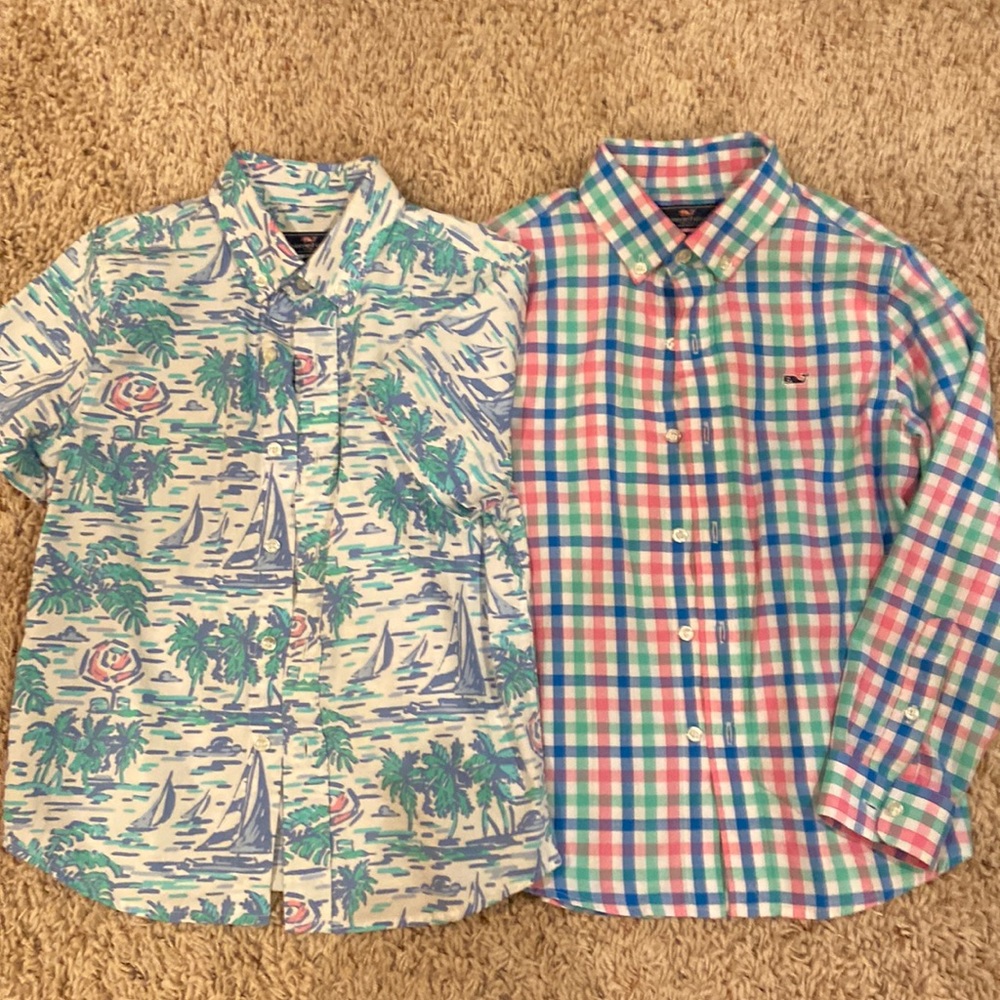 Bundle of two Vineyard Vines boys size 7 shirts